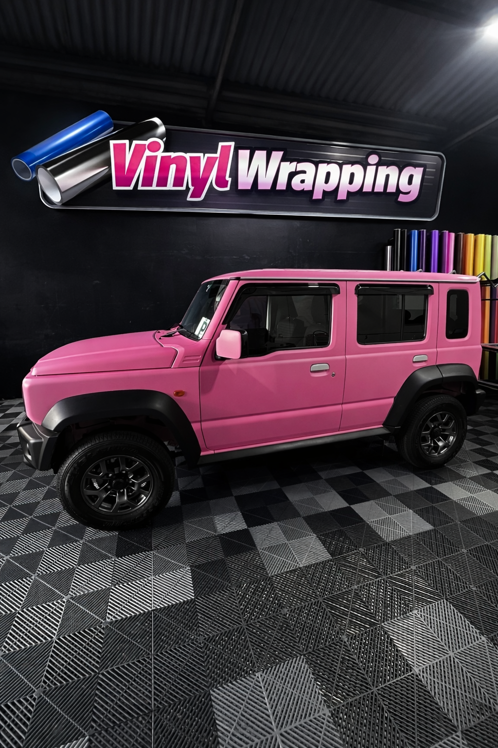 pink jimny full wrapped